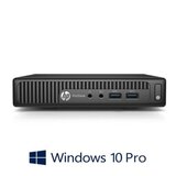 Mini PC HP ProDesk 400 G2, Quad Core i5-6500T, 128GB SSD, Windows 10 Pro